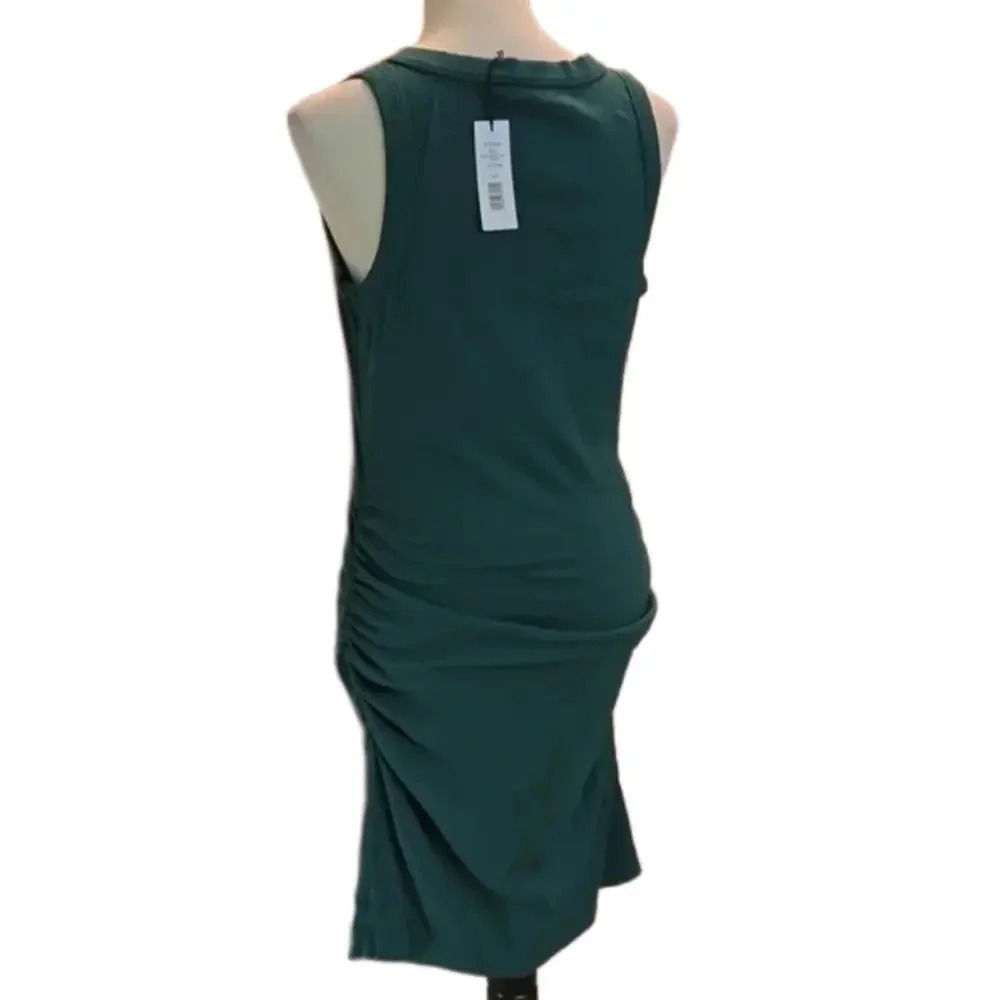 Michael Stars Women's Side-Ruched Ultra Rib Midi Dress - Scoop Neck, Size XLP - Picture 4 of 15